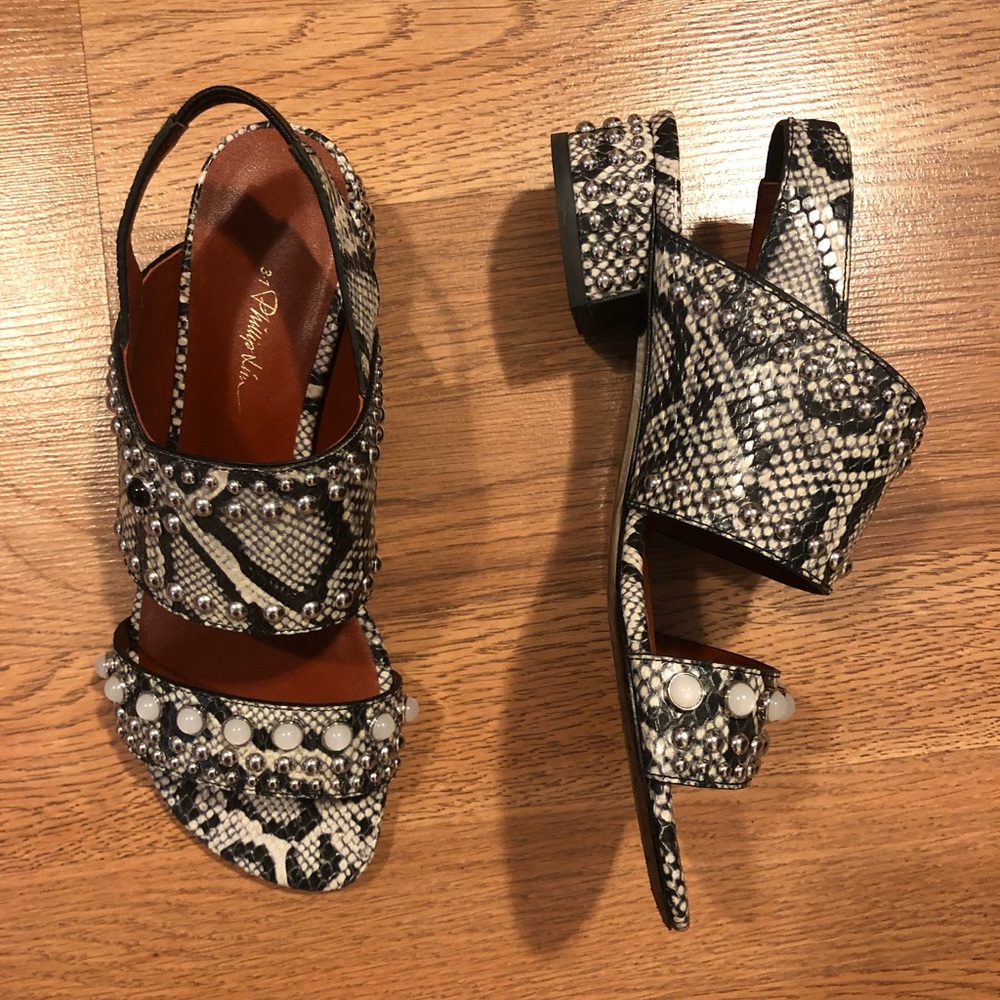 Phillip Lim Drum 30mm sandal - in color gesso.